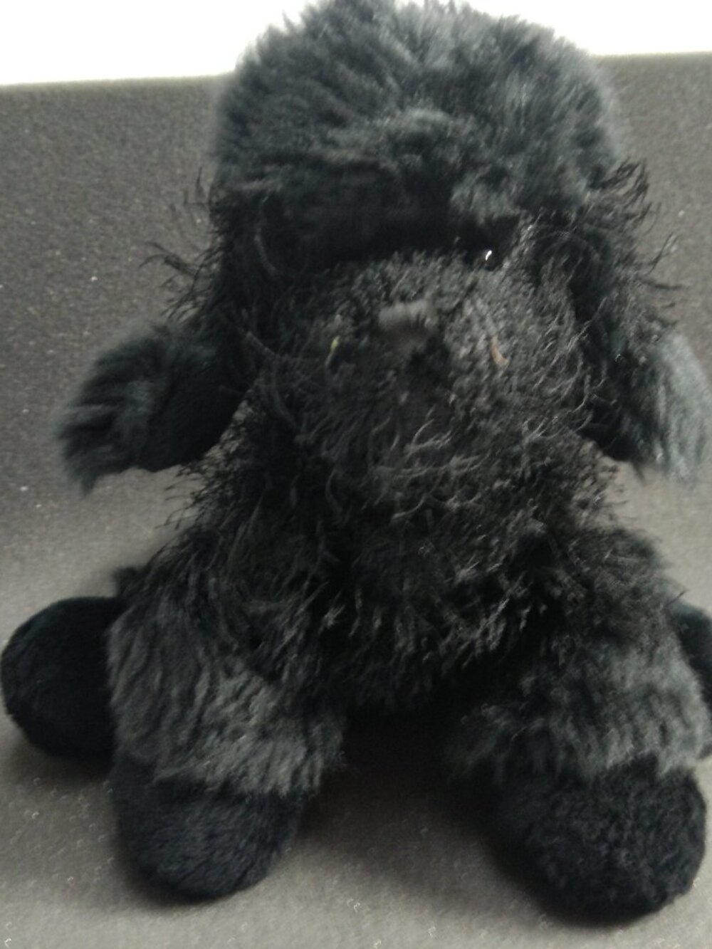 Ganz Webkins Black Poodle HM191 Plush 7" High No Sealed Code Stuffed Animal 2008